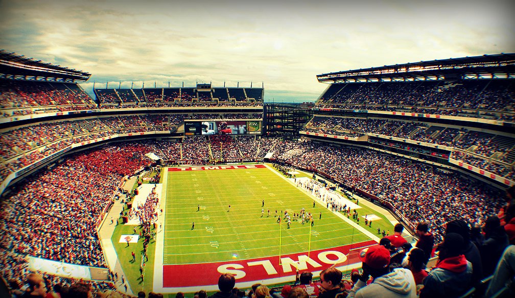 Temple Owls football game at Lincoln Financial Field